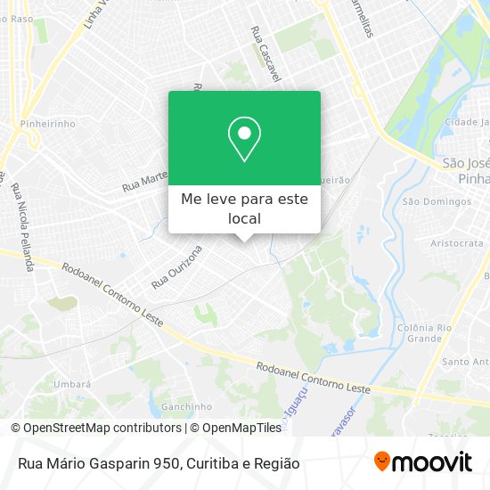Rua Mário Gasparin 950 mapa