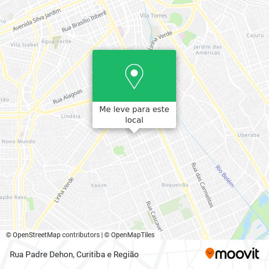 Rua Padre Dehon mapa
