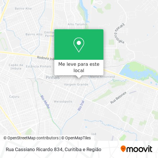 Rua Cassiano Ricardo 834 mapa