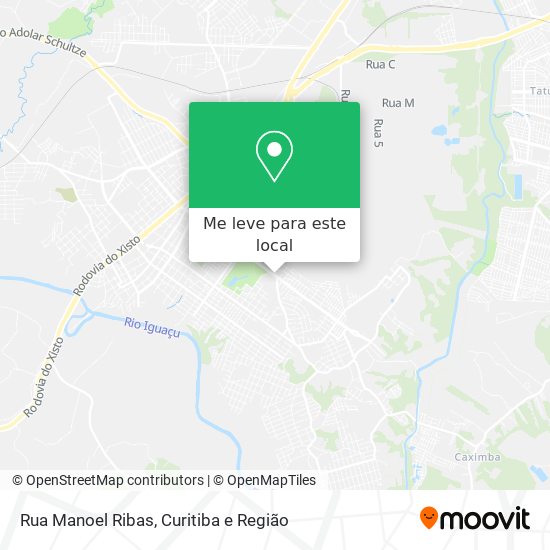 Rua Manoel Ribas mapa