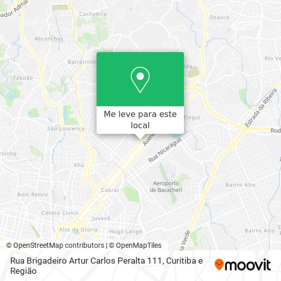 Rua Brigadeiro Artur Carlos Peralta 111 mapa