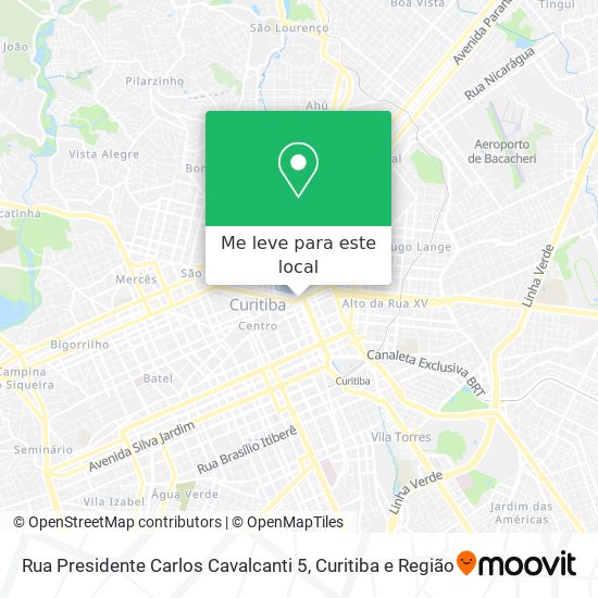 Rua Presidente Carlos Cavalcanti 5 mapa