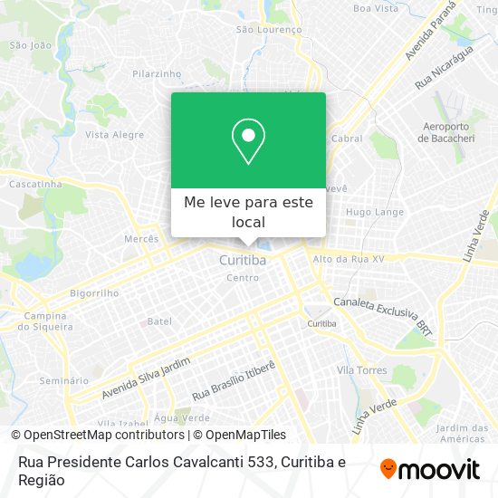 Rua Presidente Carlos Cavalcanti 533 mapa