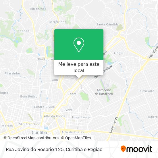 Rua Jovino do Rosário 125 mapa