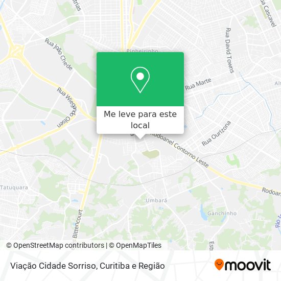 Viação Cidade Sorriso mapa