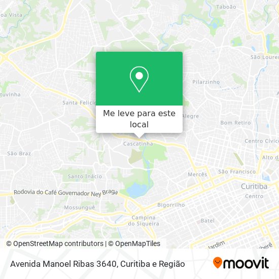 Avenida Manoel Ribas 3640 mapa