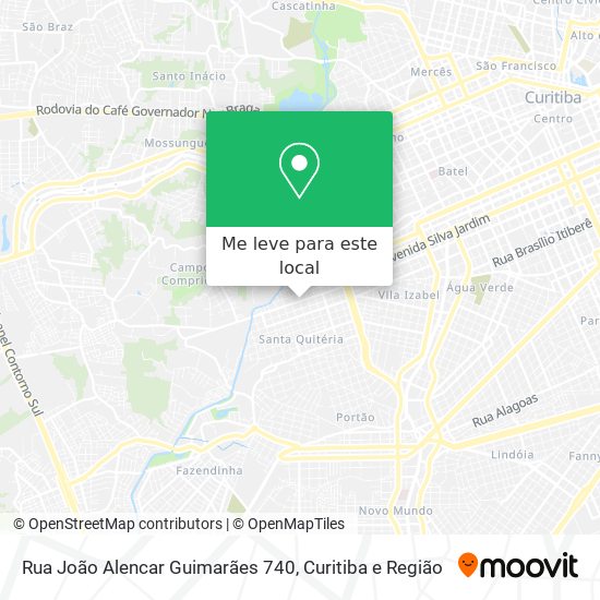 Rua João Alencar Guimarães 740 mapa