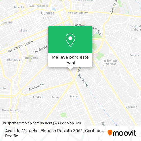 Avenida Marechal Floriano Peixoto 3961 mapa
