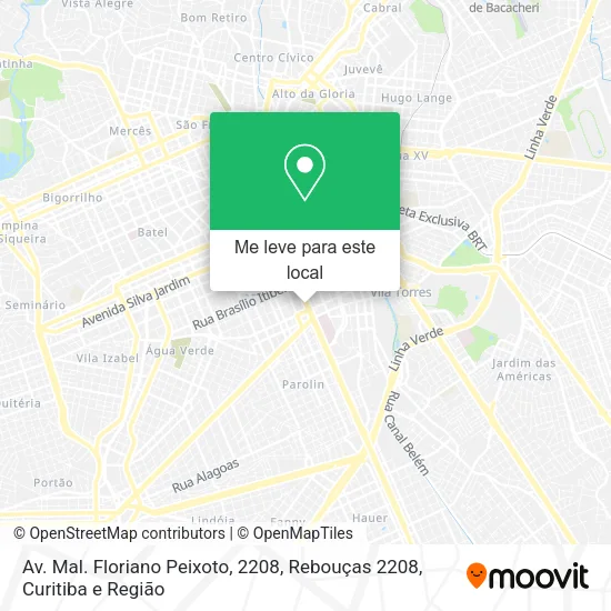 Av. Mal. Floriano Peixoto, 2208, Rebouças 2208 mapa