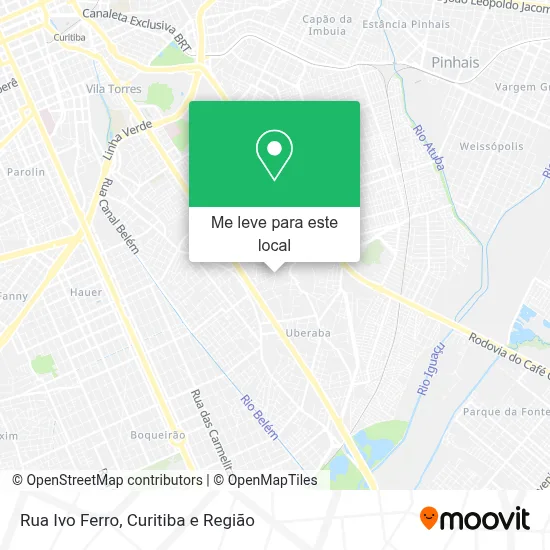 Rua Ivo Ferro mapa