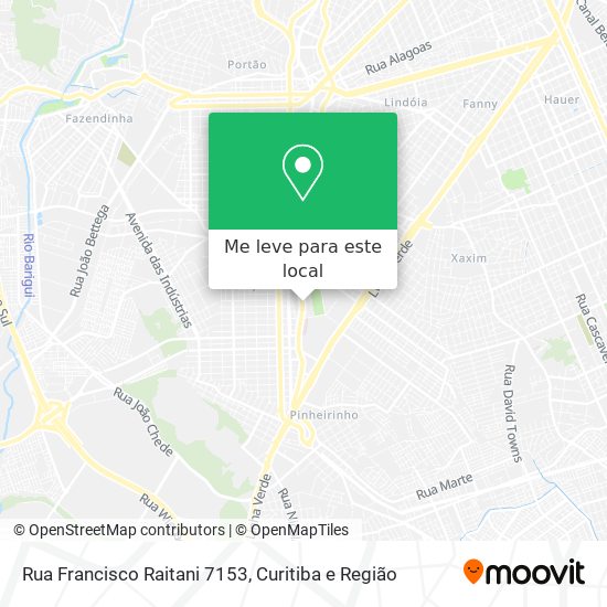 Rua Francisco Raitani 7153 mapa