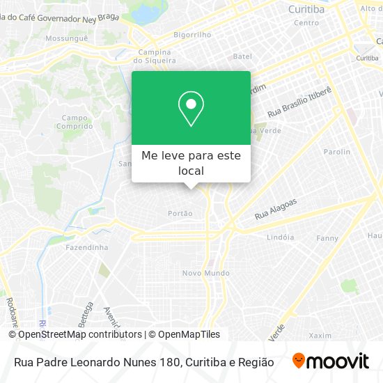 Rua Padre Leonardo Nunes 180 mapa