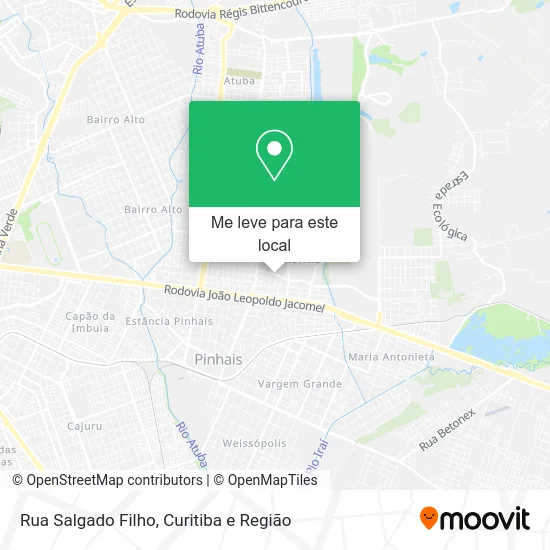 Rua Salgado Filho mapa