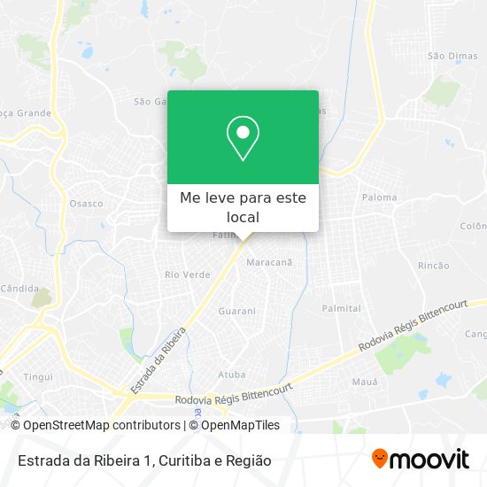 Estrada da Ribeira 1 mapa