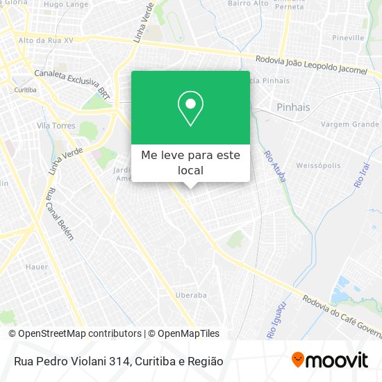 Rua Pedro Violani 314 mapa