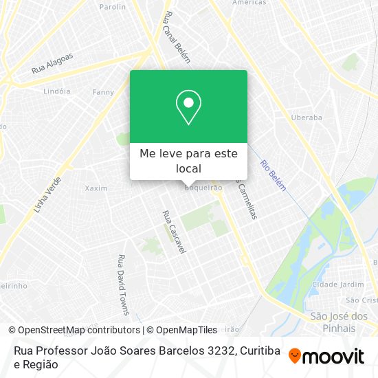 Rua Professor João Soares Barcelos 3232 mapa