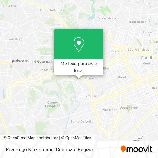 Rua Hugo Kinzelmann mapa