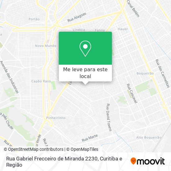 Rua Gabriel Frecceiro de Miranda 2230 mapa