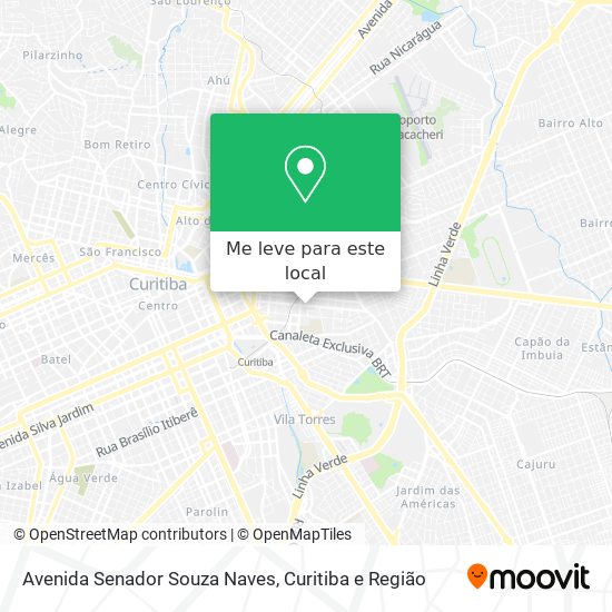 Avenida Senador Souza Naves mapa