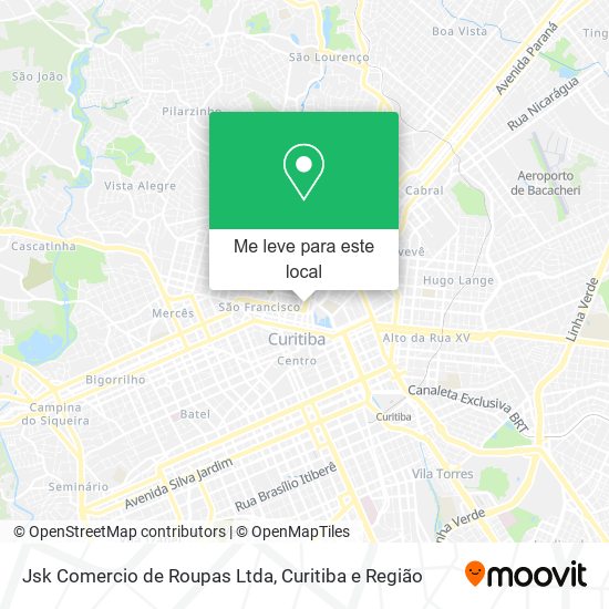 Jsk Comercio de Roupas Ltda mapa