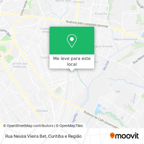 Rua Neusa Vieira Bet mapa