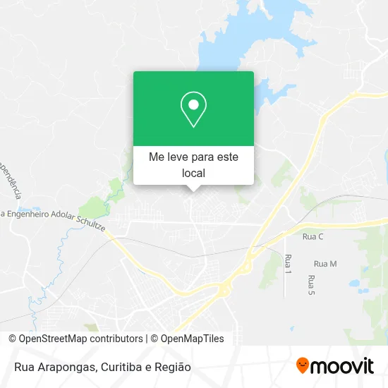 Rua Arapongas mapa
