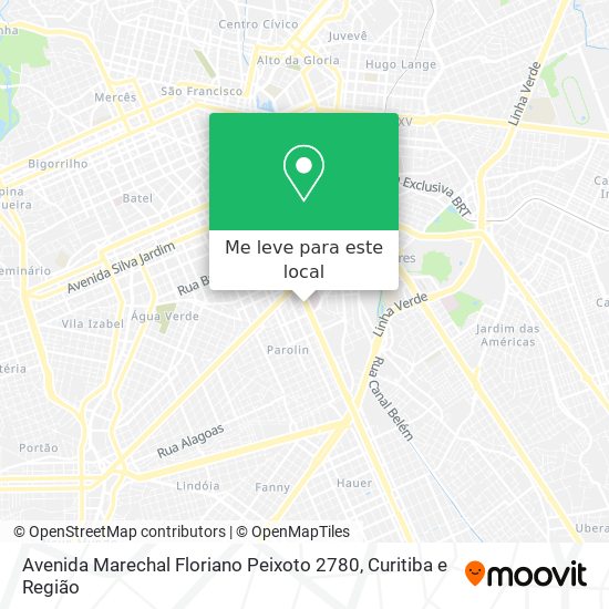 Avenida Marechal Floriano Peixoto 2780 mapa
