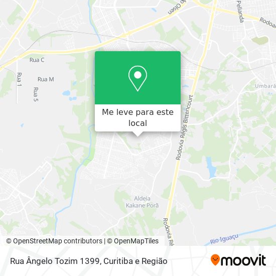 Rua Ângelo Tozim 1399 mapa