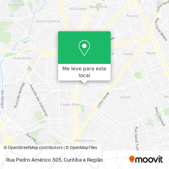 Rua Pedro Américo 505 mapa