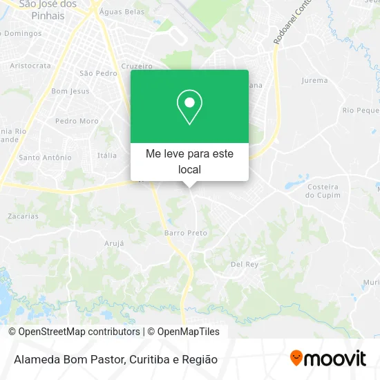 Alameda Bom Pastor mapa