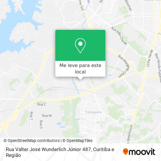 Rua Valter José Wunderlich Júnior 487 mapa