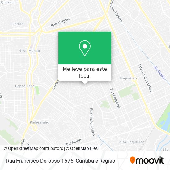 Rua Francisco Derosso 1576 mapa