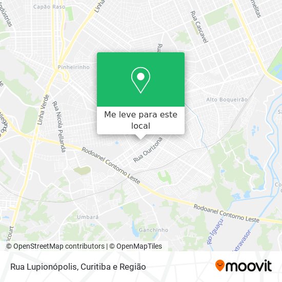 Rua Lupionópolis mapa