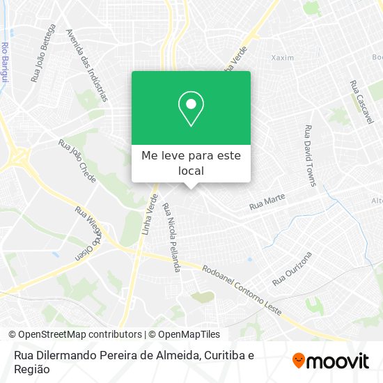 Rua Dilermando Pereira de Almeida mapa