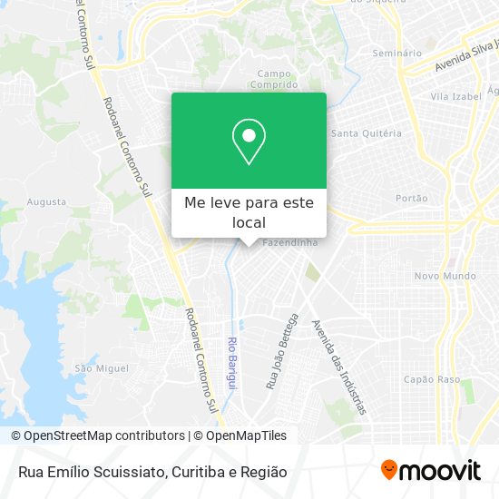 Rua Emílio Scuissiato mapa