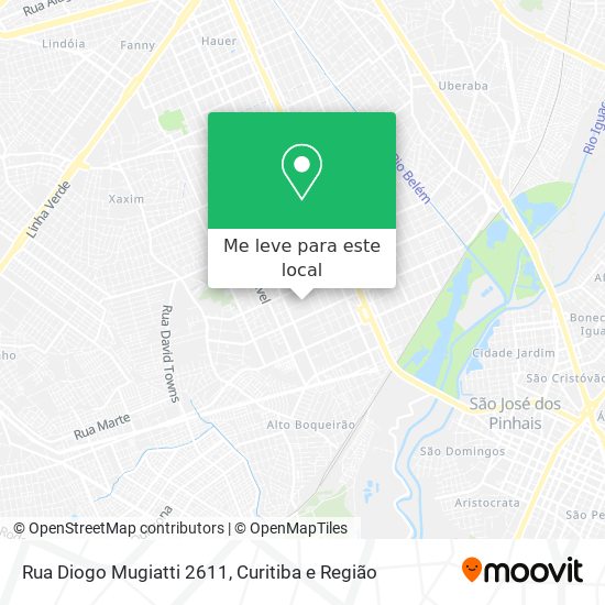 Rua Diogo Mugiatti 2611 mapa