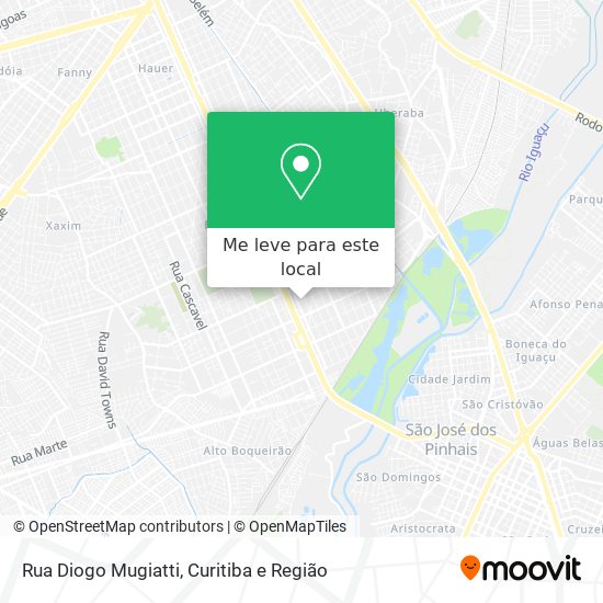 Rua Diogo Mugiatti mapa