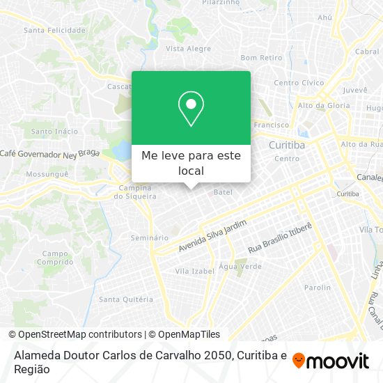 Alameda Doutor Carlos de Carvalho 2050 mapa