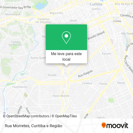 Rua Morretes mapa