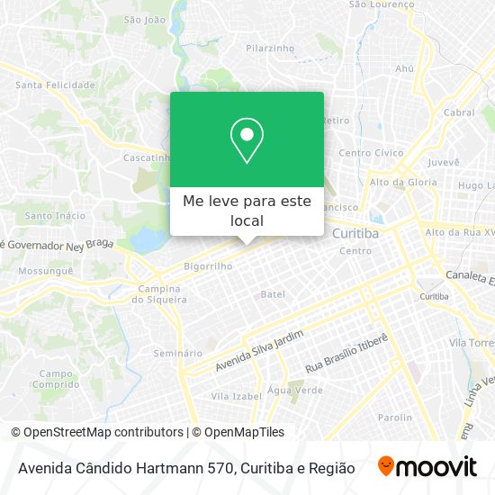 Avenida Cândido Hartmann 570 mapa