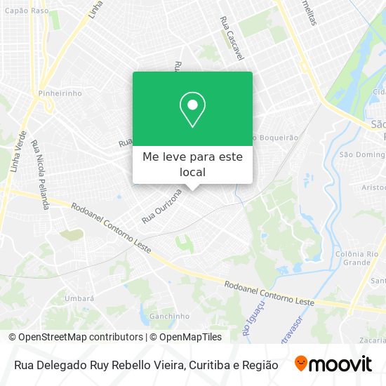 Rua Delegado Ruy Rebello Vieira mapa