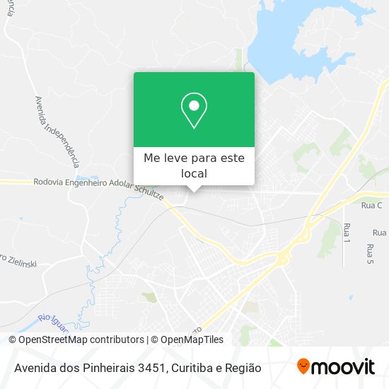 Avenida dos Pinheirais 3451 mapa