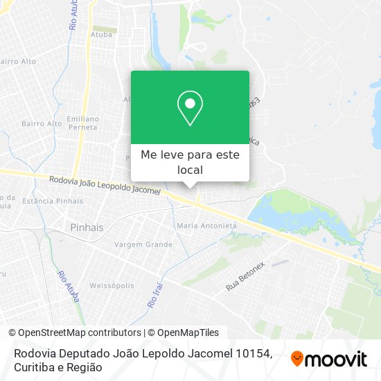 Rodovia Deputado João Lepoldo Jacomel 10154 mapa