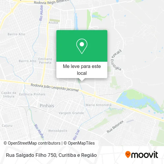 Rua Salgado Filho 750 mapa