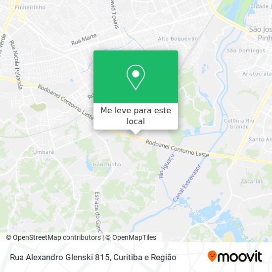 Rua Alexandro Glenski 815 mapa