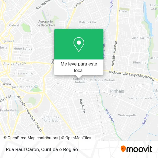 Rua Raul Caron mapa