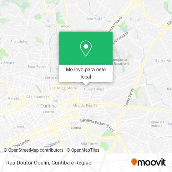 Rua Doutor Goulin mapa