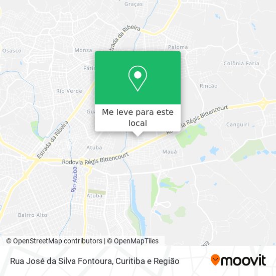 Rua José da Silva Fontoura mapa