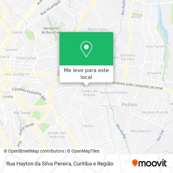 Rua Hayton da Silva Pereira mapa