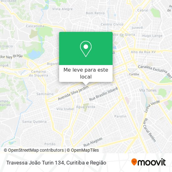 Travessa João Turin 134 mapa